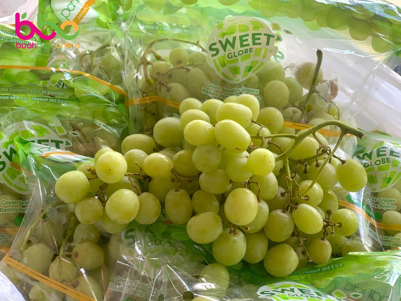ANGGUR GREEN SWEET GLOBE AUSTRALIA SEEDLESS