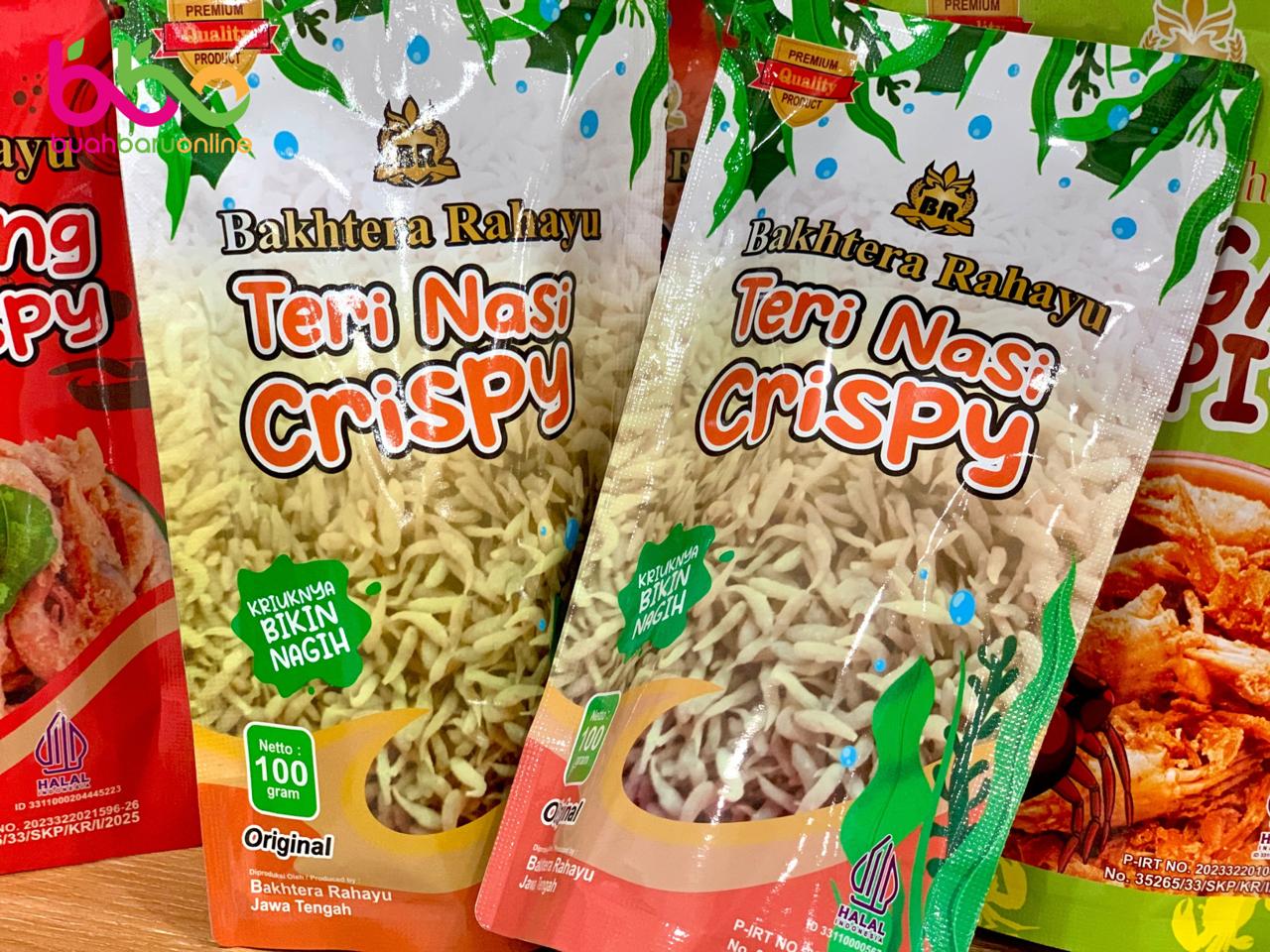 KERIPIK BAKHATERA RAHAYU Teri Nasi Crispy Ori Cemilan